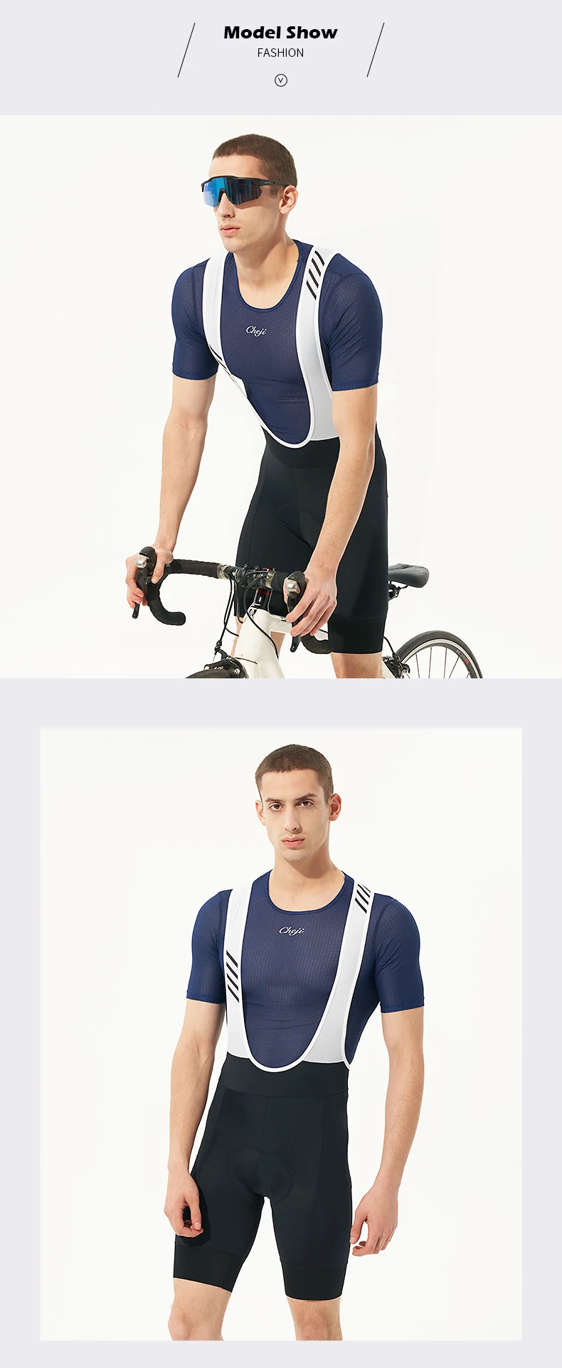 Custom Sublimation Cycling Clothes Cycling Wear Cycling Pants Bibs Set