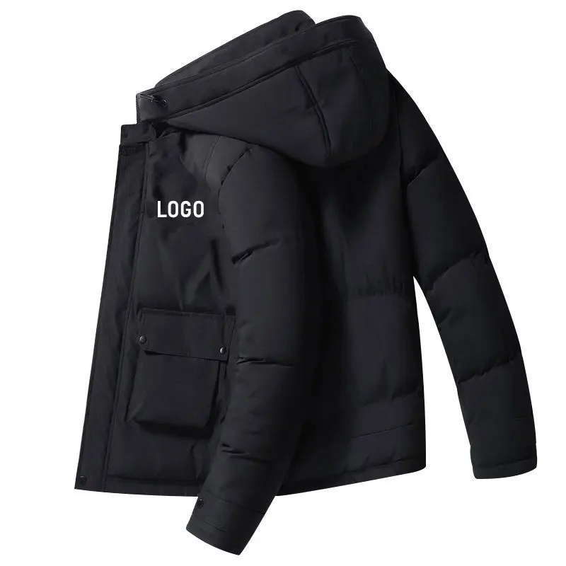 Wholesale outdoor mens bubble coats clothes 2024 custom winter hood puffer jacket_voghion.com