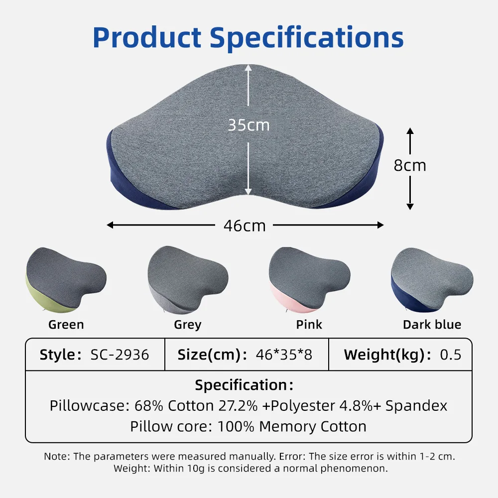 Wholesale Seat Cushions Memory Foam Adjustable Straps Removable Washab - product detail 2