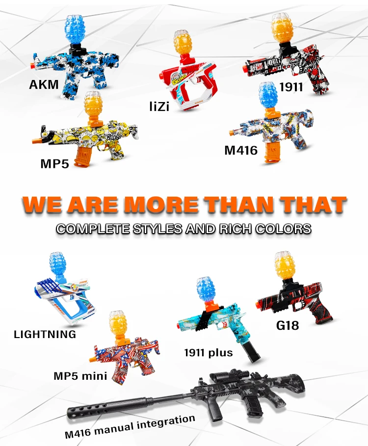 A Complete Collection Of Toy Gun Accessories Muffler Charger Target Gel