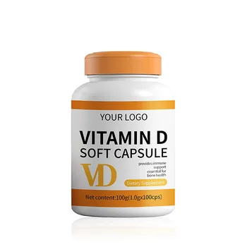 Manufacturer private label vitamin d 5000 iu capsules vitamin d softgel