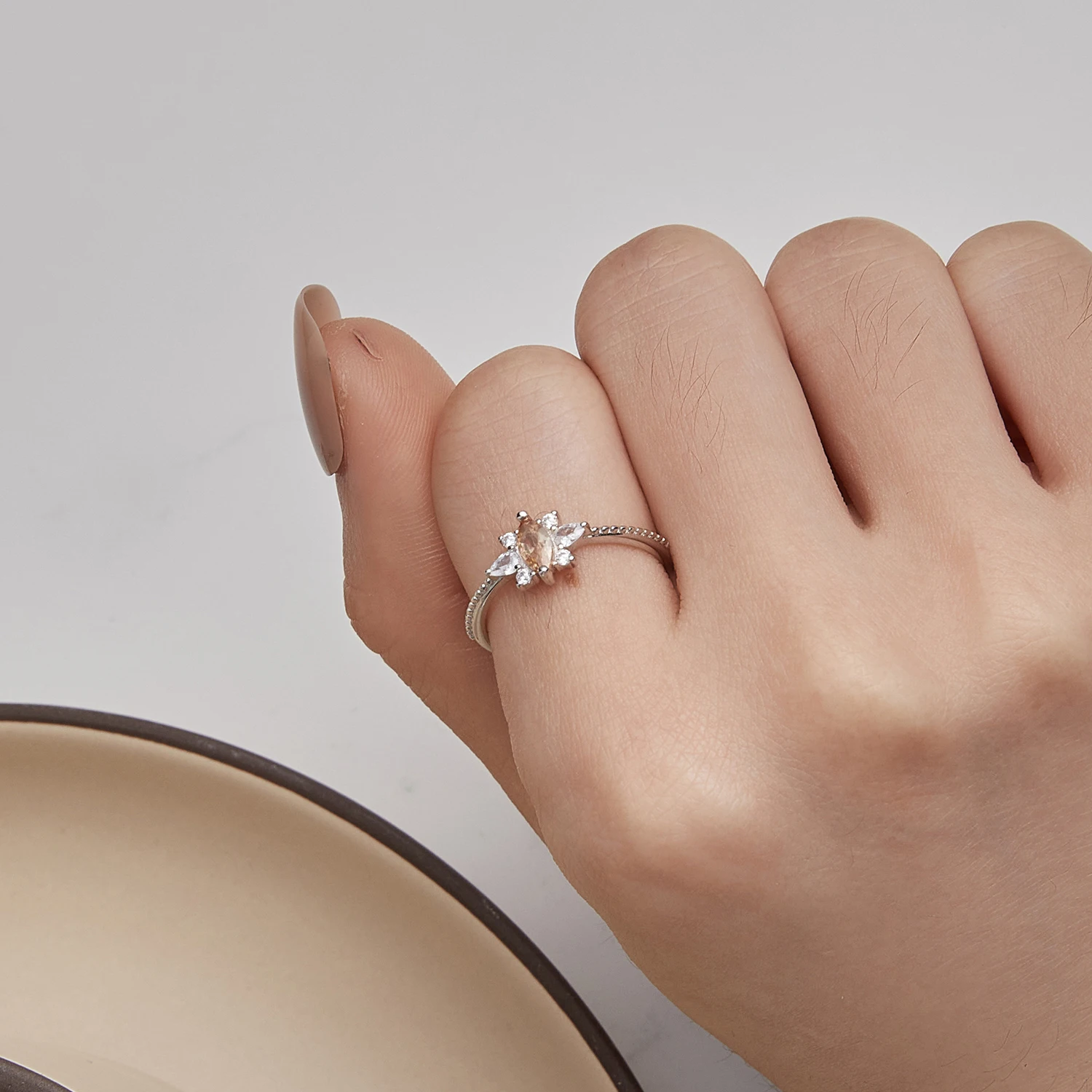 925 Sterling Silver Rings Fashion Crystal Rings Buy Silver Rings