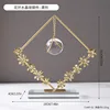 Ornamento a sfera di cristallo ghirlanda-forma a rombo