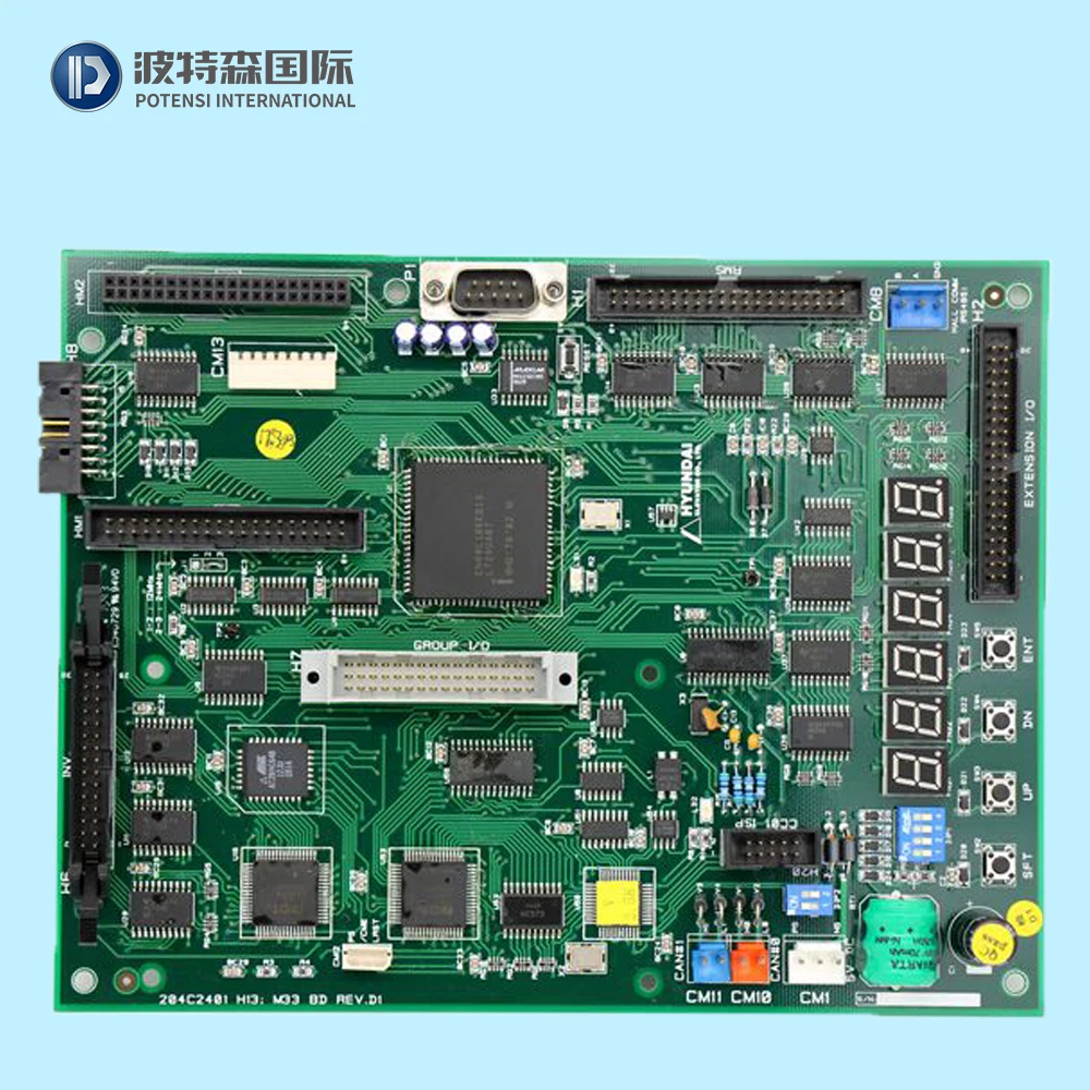 现代电梯主板204C2401 H13 M33 BD REV.D1现代电梯零件用电梯印刷
