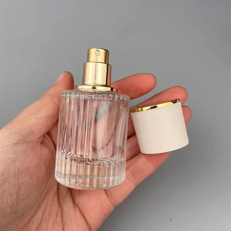 Wholesale High Quality Luxury Design 50ml Glass Empty Refillable Spray  Manufacture Beautiful Perfume Bottle From m.