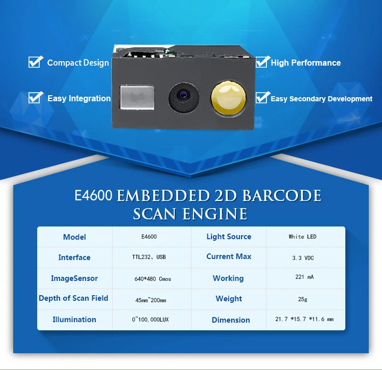 2d Code Decoder Qr Code Read Module Professional Scanner Module