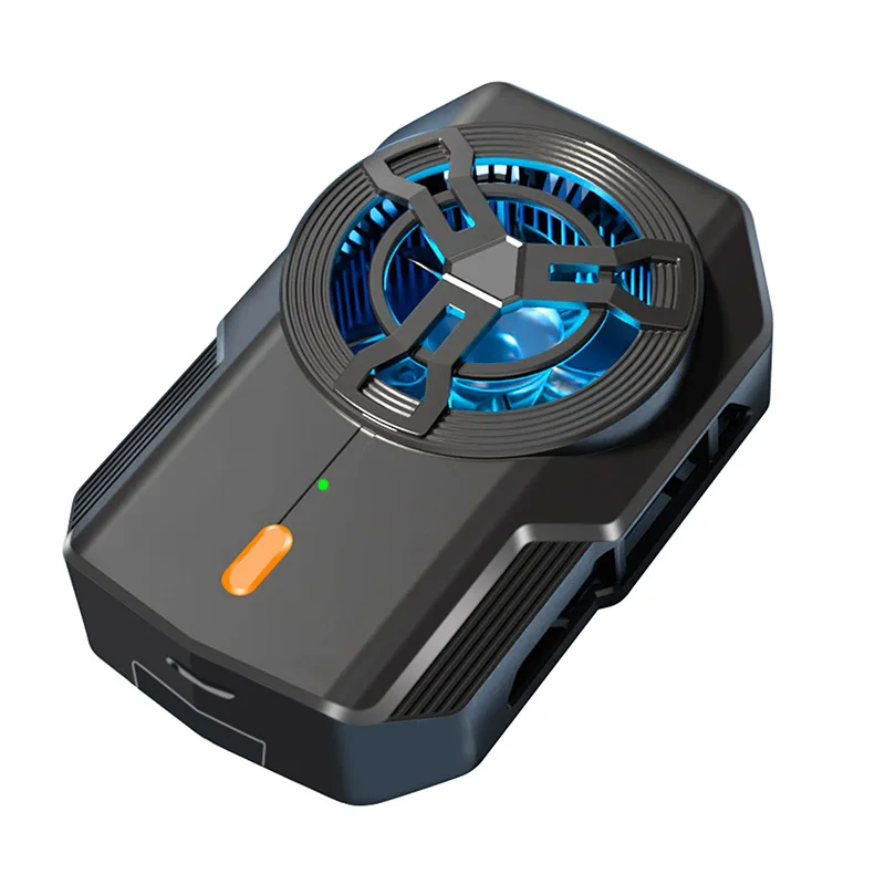 S17 Mobile Phone Semiconductor Cooling Fan Radiator 2400mAH Battery Back Clip Gaming Cooler for IOS Android Adjustable Heat Sink