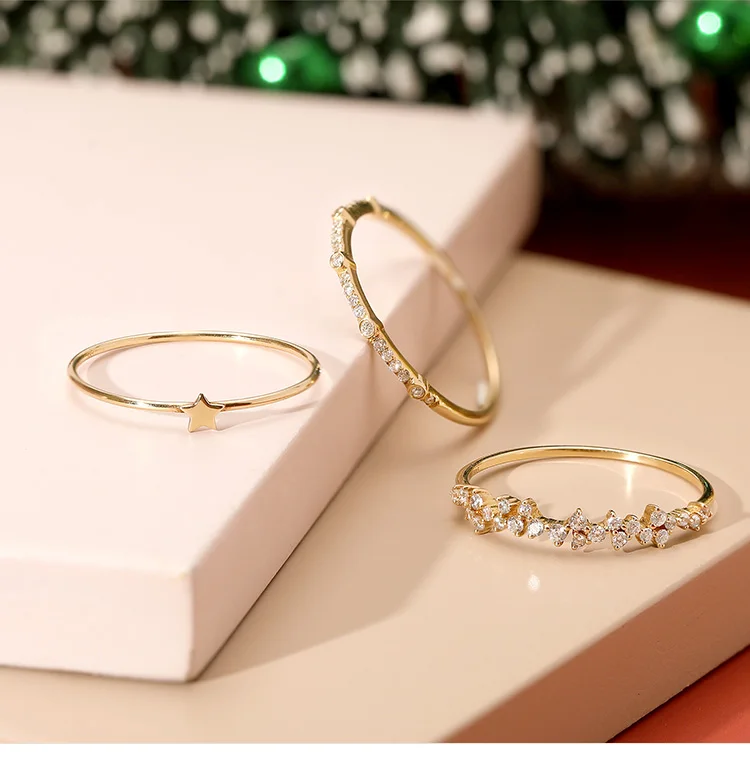 Mercery Jewelry Highquality 14k Solid Gold Ring Beautifully Designed