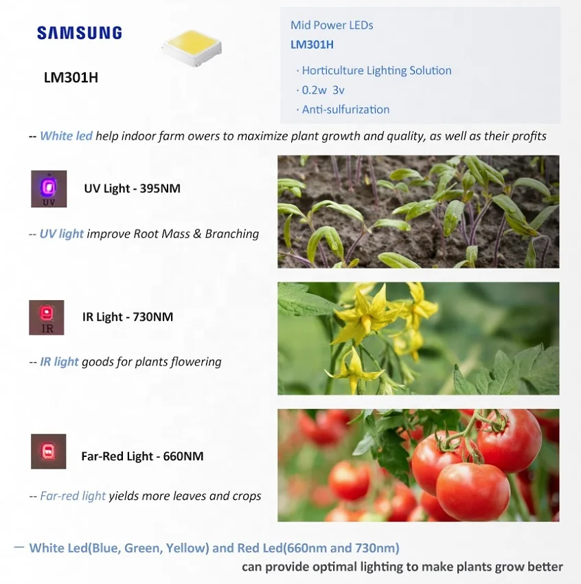 Indoor Foldable Full Spectrum 660nm UV IR 800W LED Grow Light
