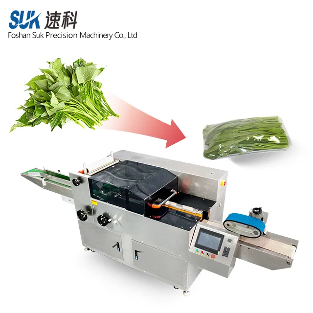 High Speed Food Cling Wrapping Machine Plastic Stretch Film Packaging Vegetables Fruits Cling Film Packing Machine