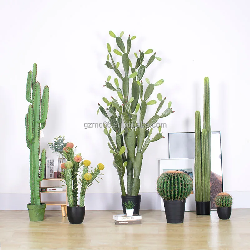 Multi Styles Home Decoration Artificial Cactus Plant Pot Artificial Green Plant Fake Succulent Plants Artificial Cactus