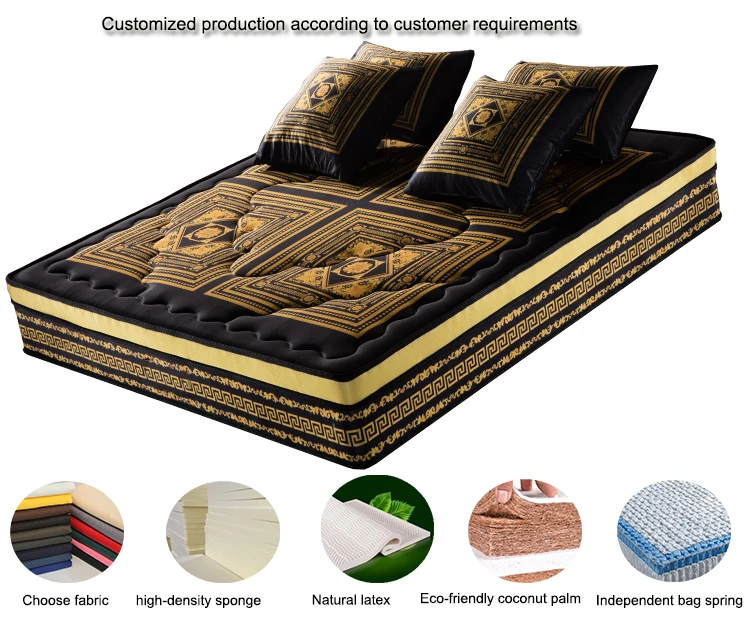 Pinzhizhi furniture Foam Mattress Customized any Size Free Sample Comfortable Green Bedroom Home Furniture Hotel Apartment