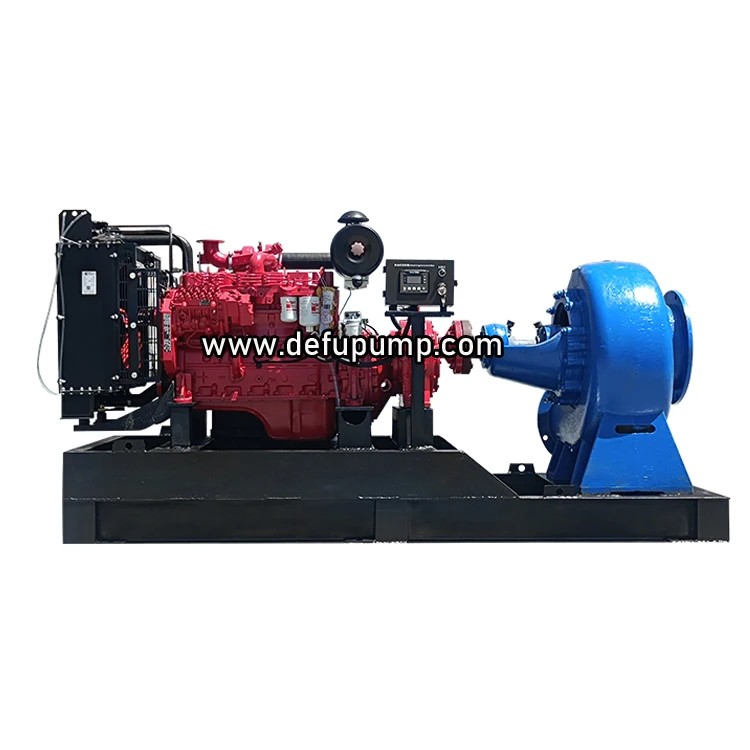 Horizontal 20HP Mix Flow Diesel Engine Water Pump with Mobile Trailer -  China Mix Flow Pump, Horizontal Pump