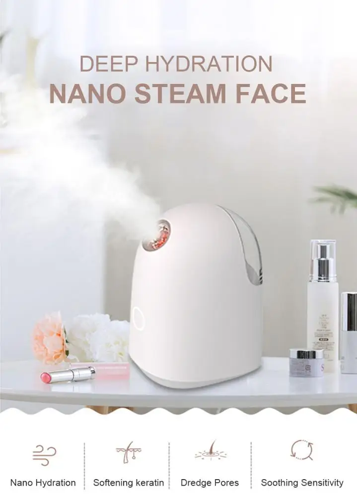 Бесплатный образец, ионная Глубокая очистка, мини портативные эфирные масла, теплый отпариватель для лица, Лидер продаж