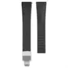 black + silver buckle