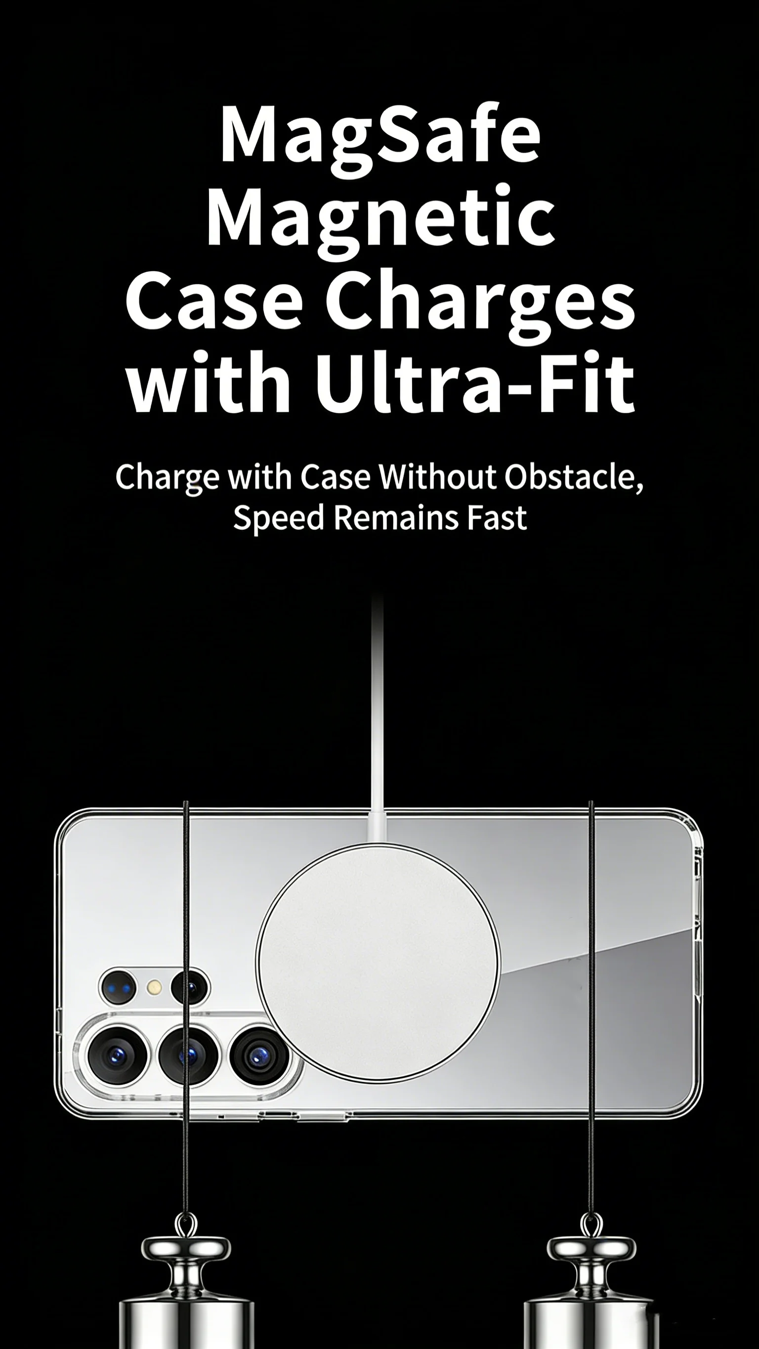 product tpupc phone case with anti yellow ultra magnetic crystal anti fingerprint texture phone case for samsung galaxy s26 ultra-10