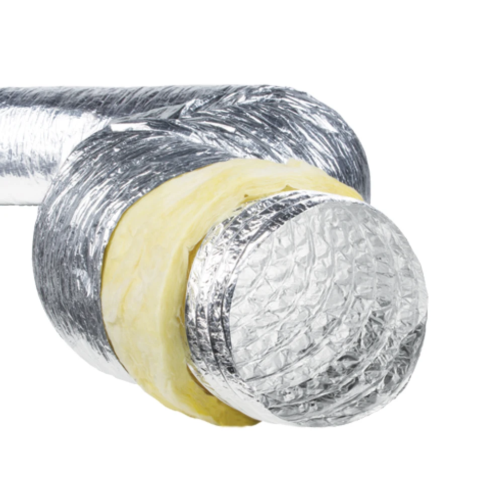 Iso Aluminum White Insulated Flexible Duct Hvac Air Systemsflexible Ducts For Exhaust And 5861