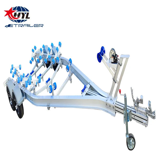 22ft   tandem  axle wobbly rollers  aluminum    boat  trailer  loading 2400kgs(new style)
