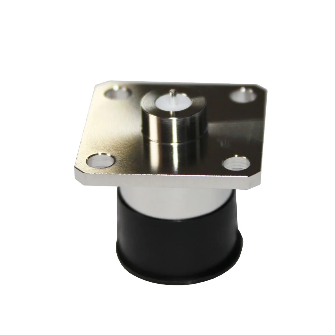 product custom design n kfd rf connector female n connector four hole flange square plate coaxial connector-2