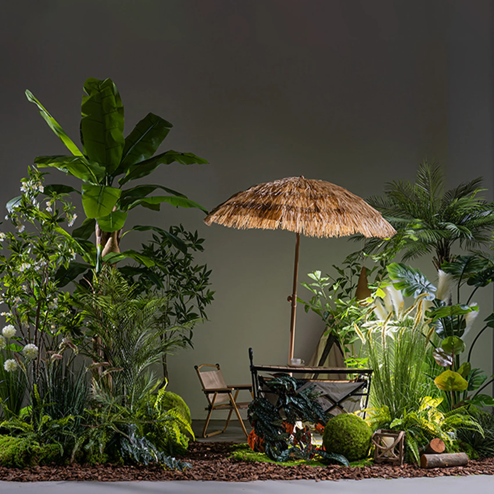 Modern Live Artificial Bonsai Tree Plastic Palm Landscaping Plants for Home Decor Bedroom Garden Plastic Pot Birthday Gift Idea