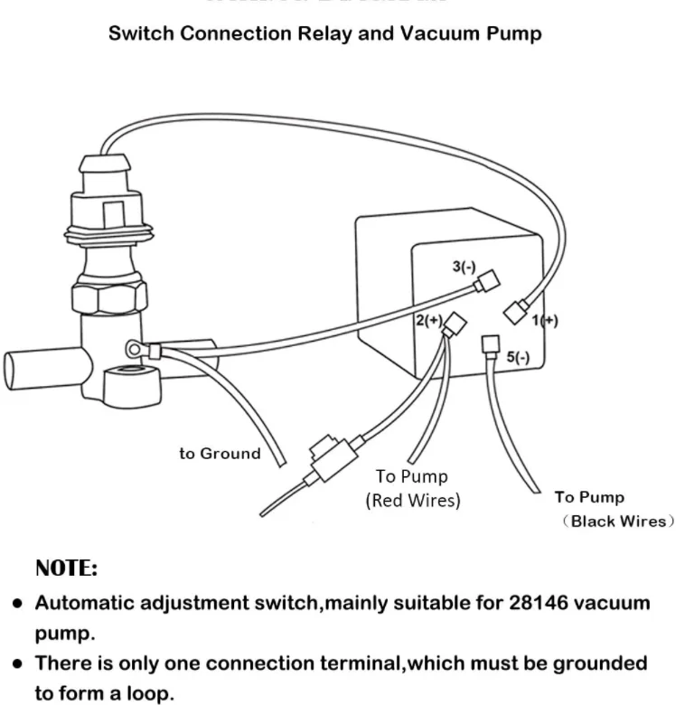 28146 Electric Brake Vacuum Pump Switch+relays For Brake Booster Vacuum