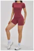 2546 short sleeve shirt + 2546 shorts red