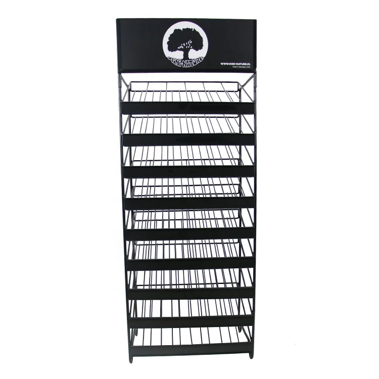 RuiMei Customized Metal Powder-Coated Spray Can Display Racks Paint Tube Nail Polish Stand