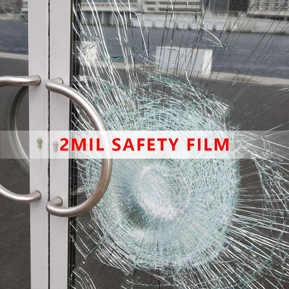 2mi Safety and Security Film Glass Tint  Anti Explosion Anti Blast Glass Building Film
