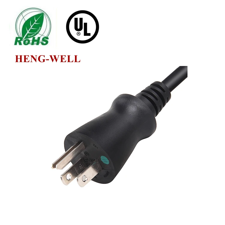 Heng-well USA NEMA 5-20P to IEC C13 Medical Green Dot Power Cord US Medical Plug(图3)