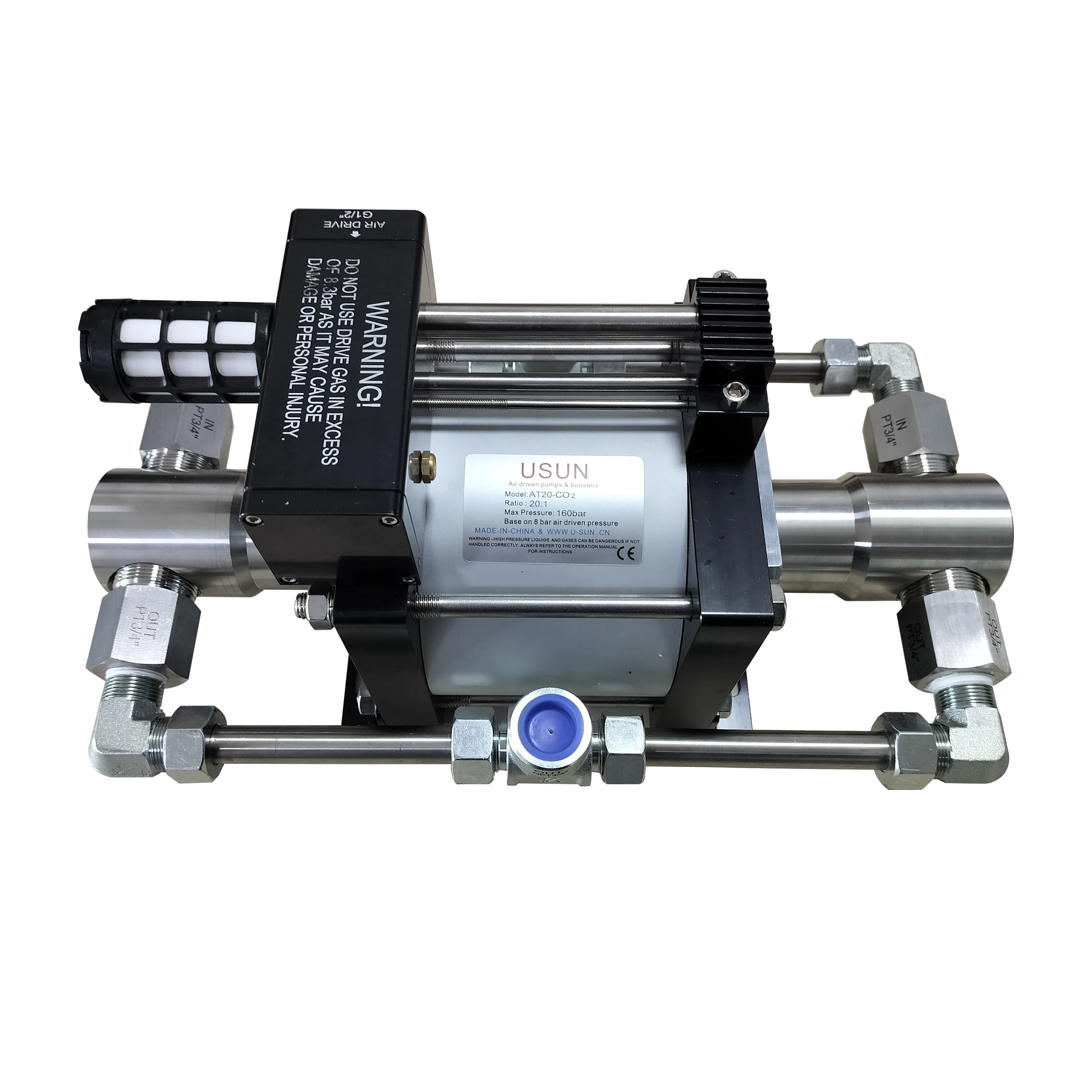 Usun Modelat20co2 High Flow Air Operated Liquid Co2 Pressure Transfer