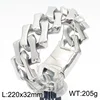 Pulsera de acero pulido 22cm * 32mm