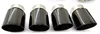Catback valvolato con terminali neri lucidi in acciaio inox SS304