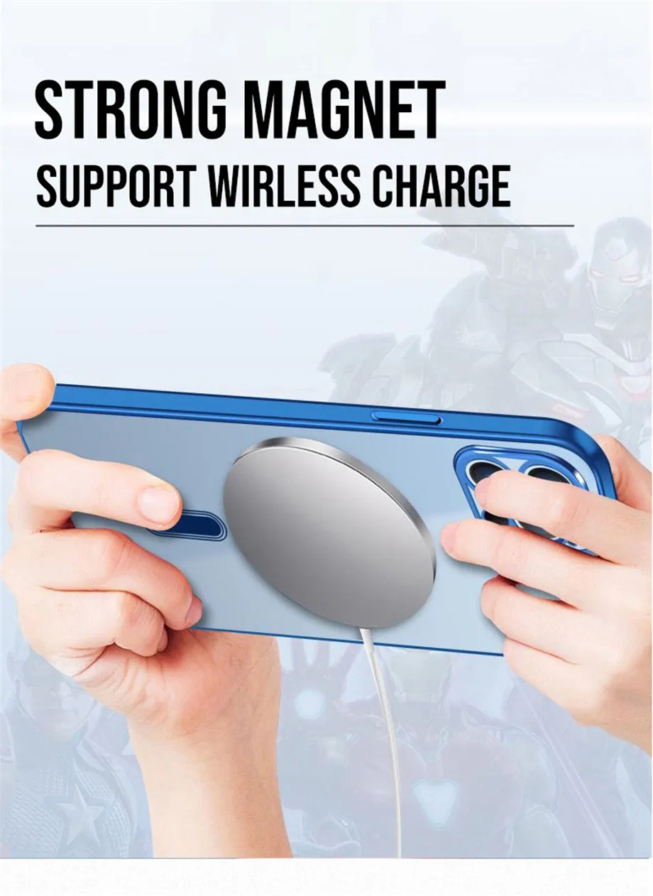 Shockproof Clear Case For Iphone 13 Magsafing Case Support