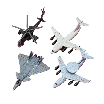 metal toy fighter plane fighter jet toy Simulation airplane model children's toys set of 4