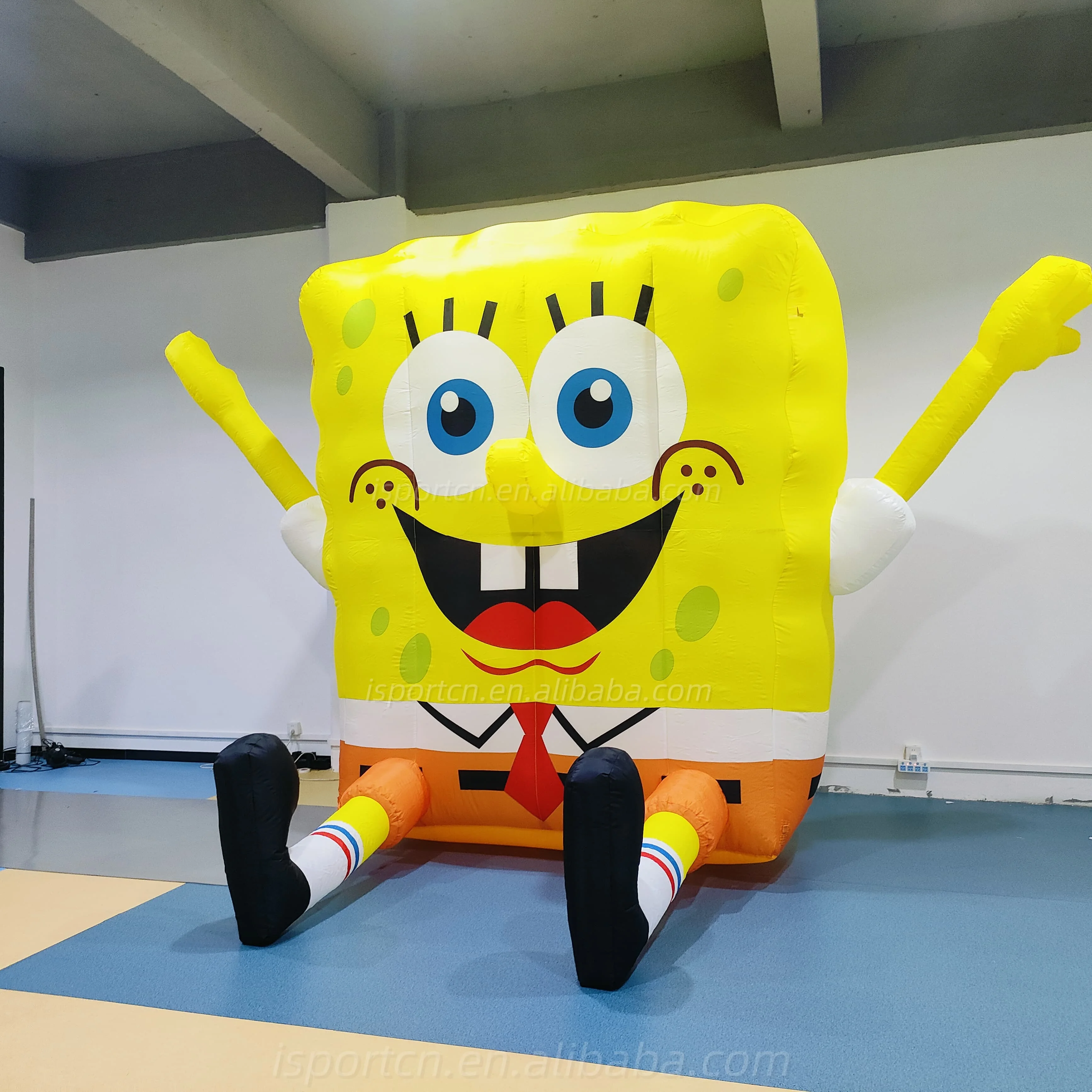 Wholesale Price Customized Giant Advertising Inflatable Cartoon Characters  Spongebob Costume for Sale, image size:3468x3468