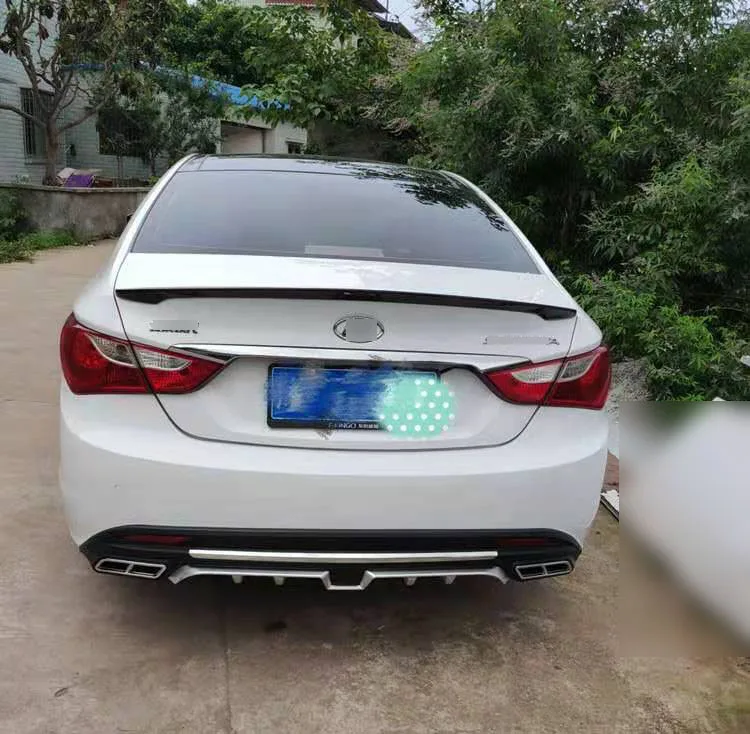 Rear Lip Body Kit Diffuser For Sonata 8 Rear Diffuser Buy For Hyundai