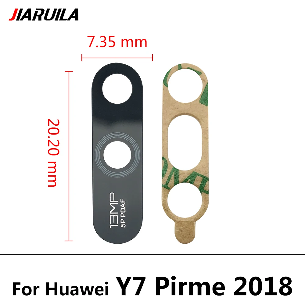 Lentille (verre) D'appareil Photo Arrière Pour Huawei Y6 2018 Et Y7 2018 - Neuf Dans Son Emballage - Pièce De Rechange