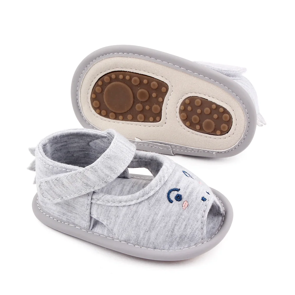 New Baby Solid Color Cartoon Half TPR Bottom Cute Breathable Fish Mouth Toddler Sandals supplier