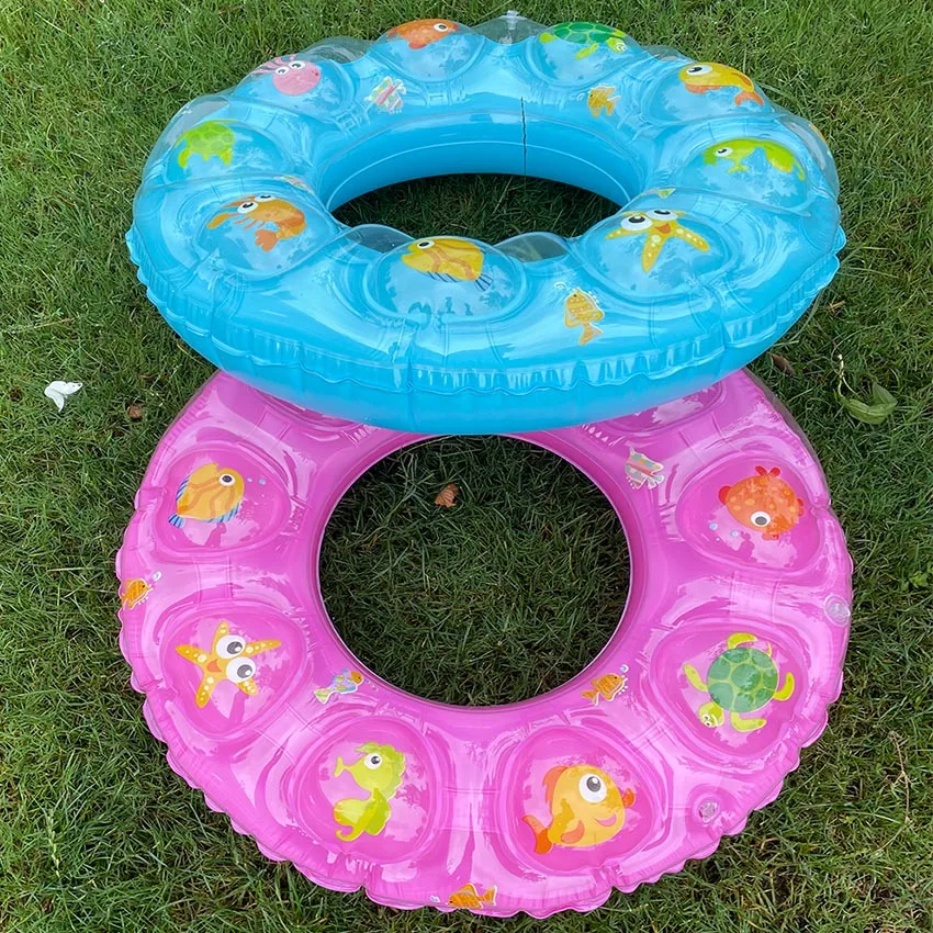 Высококачественное 80 см плавательное кольцо, надувной бассейн, плавающая трубка, водная игрушка, детское плавательное кольцо с пузырьками и кристаллами