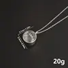 Chaîne en argent de 20 mm de diamètre intérieur et surface convexe