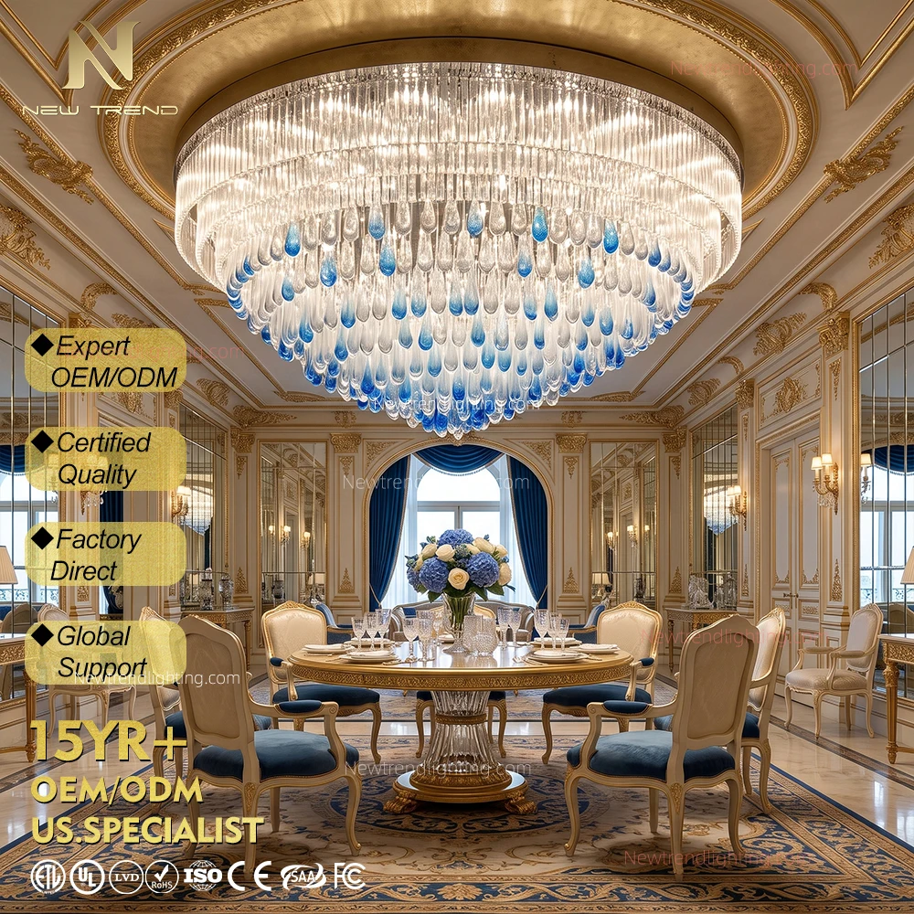 CPL-526 Bespoke Hospitality Lighting Solution – Oversized LED Ceiling Chandelier for Hotel Lobby & Grand Hall