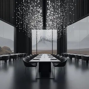 ECOJAS K9 Crystal Customized Chandelier for Villa Hotel Lobby Shopping Mall Crystal Stone Lighting Solution