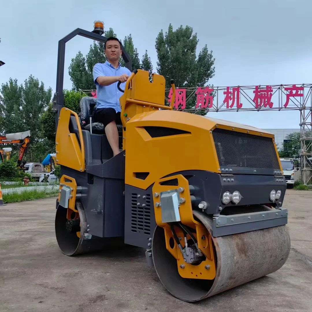 2 ton 3 ton Full Hydraulic Compactor Roller Two-way Infinitely Variable Ride On Road Roller Vibrating Asphalt Road Roller