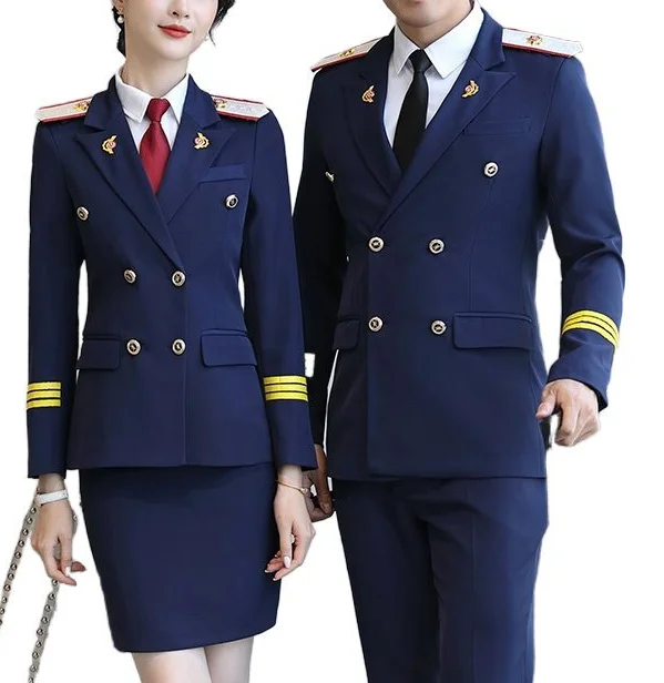 Professional suit work clothes custom airline railway high speed train ...