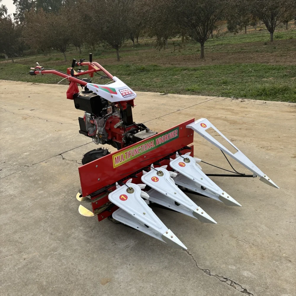 Дешевый ручной небольшой комбайн для риса и пшеницы многофункциональный сельскохозяйственный инструмент газонокосилка кукурузной соломы