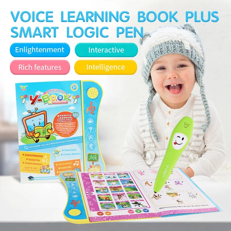 
 ABS Chinese English Voice Audio Kids Education Learning Books Talking Pen Talking Book  