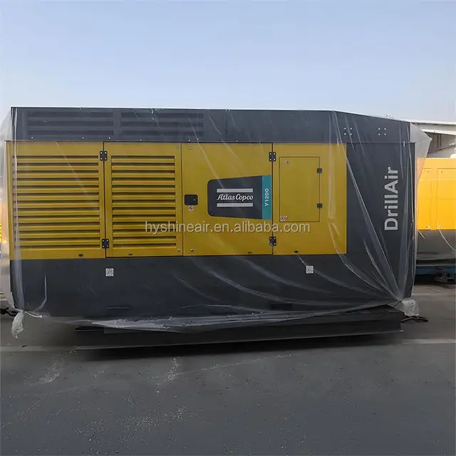 Atlas Copco Y1300 35 Bar Air Compressor High-Performance Two-Stage Rotary Screw Compressor for Core Drilling Applications Diesel