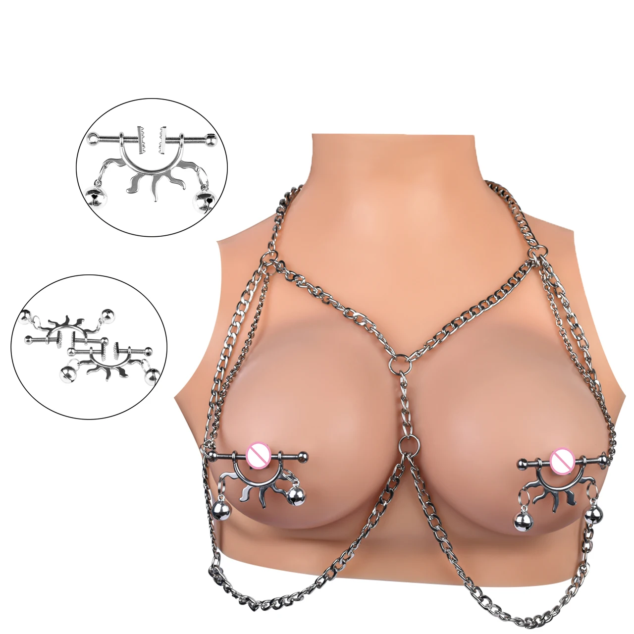 QKKQ Metal Golden Chain Nipple Clamps Nipple Stretching for Female Flirting Erotic Toys Wholesale Price QKKQ Metal Golden Chain Nipple Clamps Nipple Stretching for Female Flirting Erotic Toys Wholesale Price