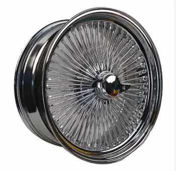 Chrome Rims 20/22/24 Inch 5*127/120.65 All Gold  WIRE WHEELS SPOKE WIRE Wheels