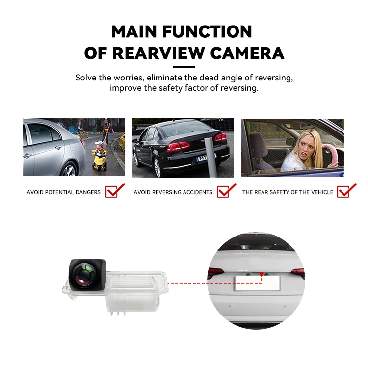 Wemaer Oem Waterproof IP68 Reverse Car Camera for VW Bora/Magotan/Golf 6/Cc/Polo/Beetle/Crosspolo/Yeti/Porsche Cayenne/Macan details